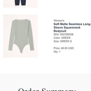 abercrombie square neck bodysuit